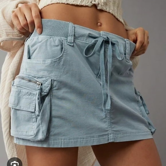American Eagle Outfitters Pants - American Eagle Outfitters Light Blue Skort